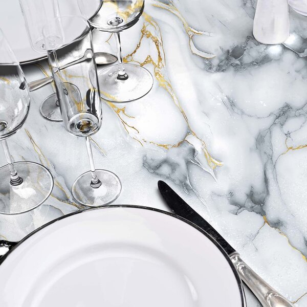 Perivi stolnjak ø 160 cm Marquina – douceur d'intérieur