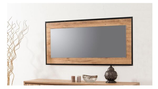 Zidno ogledalo QUANTUM 60x110 cm smeđa/crna