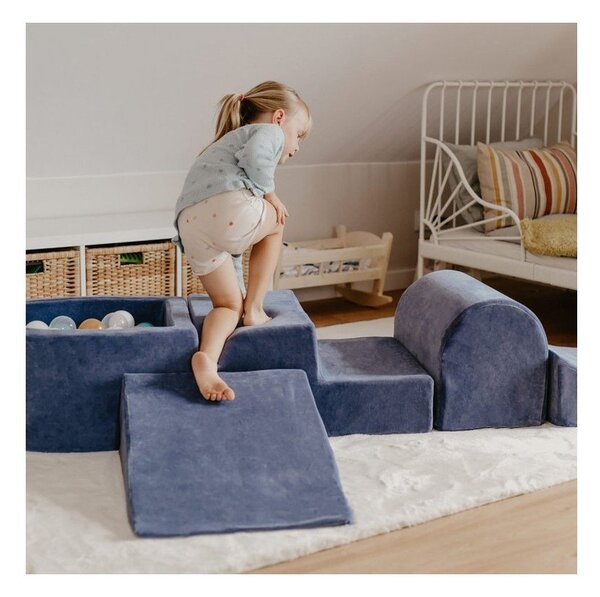 Smeđi set mekanih igrački od pjene od samta 250x45x30 cm Montessori – Meowbaby