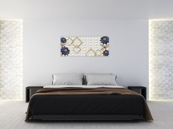 Slika - Dijamantni cvjetovi (120x50 cm)