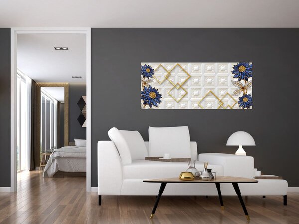 Slika - Dijamantni cvjetovi (120x50 cm)