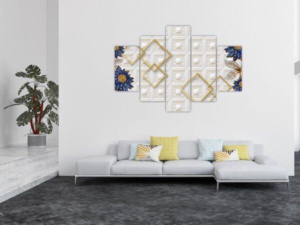 Slika - Dijamantni cvjetovi (150x105 cm)