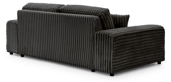 Tamno siva sofa od samta 213 cm Justin – Ropez