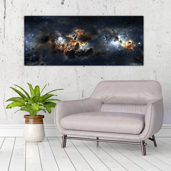 Slika - Svemir s maglicom (120x50 cm)
