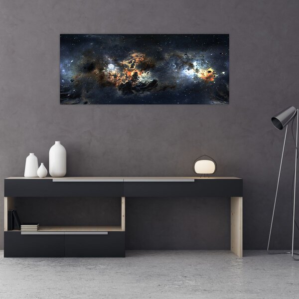 Slika - Svemir s maglicom (120x50 cm)