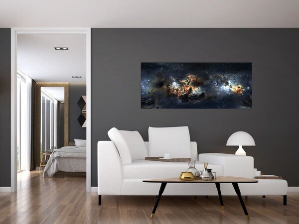 Slika - Svemir s maglicom (120x50 cm)