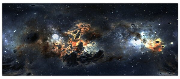 Slika - Svemir s maglicom (120x50 cm)