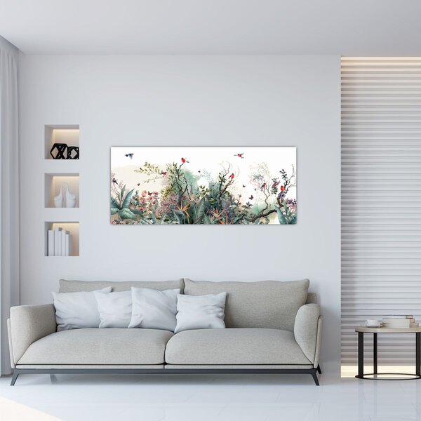 Slika - Prirodni krajolik, akvarel (120x50 cm)