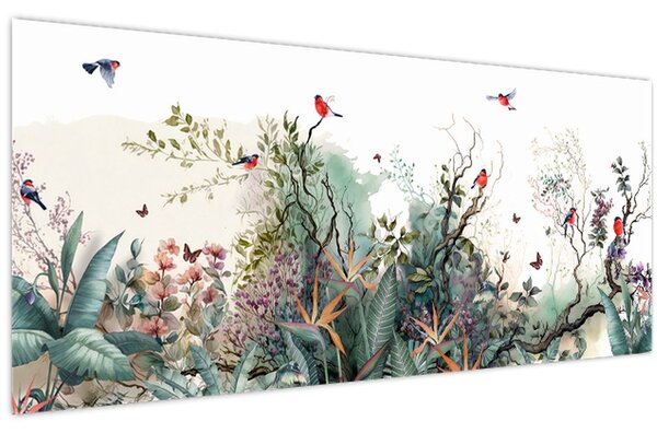 Slika - Prirodni krajolik, akvarel (120x50 cm)