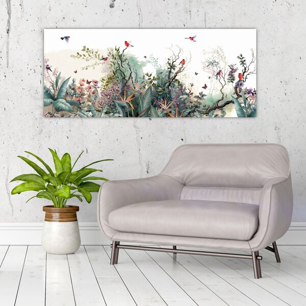 Slika - Prirodni krajolik, akvarel (120x50 cm)