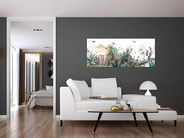 Slika - Prirodni krajolik, akvarel (120x50 cm)
