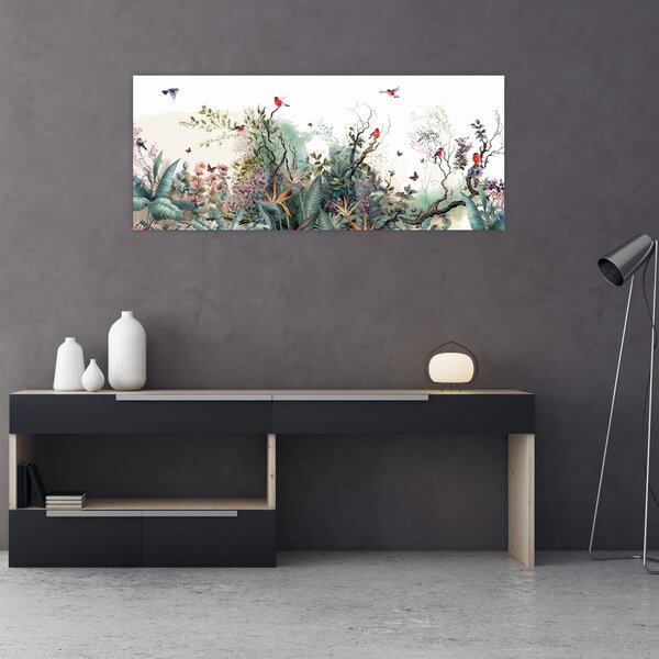 Slika - Prirodni krajolik, akvarel (120x50 cm)