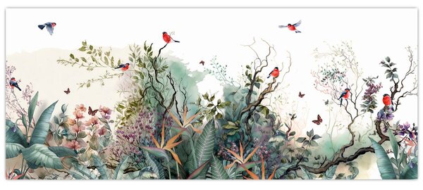 Slika - Prirodni krajolik, akvarel (120x50 cm)