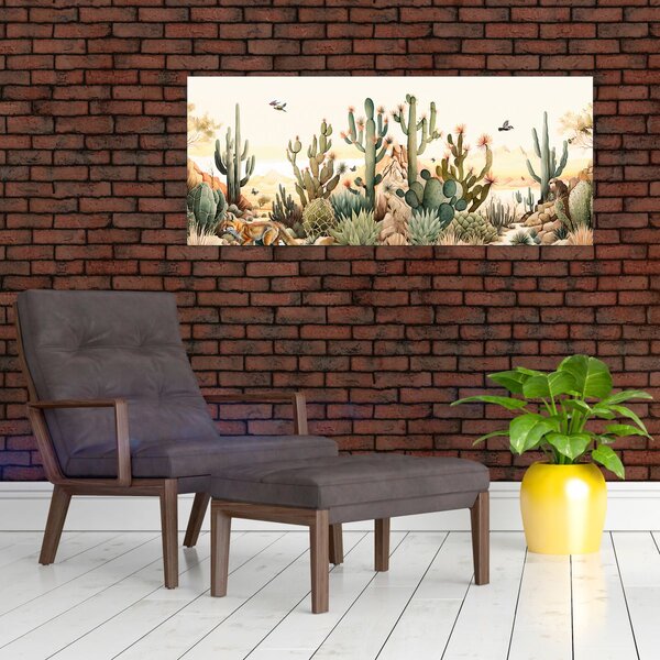 Slika - Pustinja, akvarel (120x50 cm)