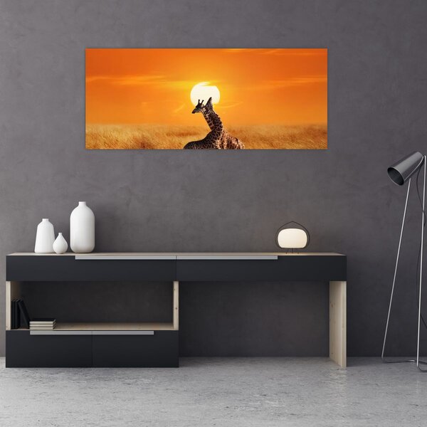 Slika - Žirafe u nacionalnom parku Serengeti (120x50 cm)