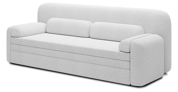 Bijela sklopiva/s prostorom za odlaganje sofa od bouclé tkanine 236 cm Elioss – ELTAP