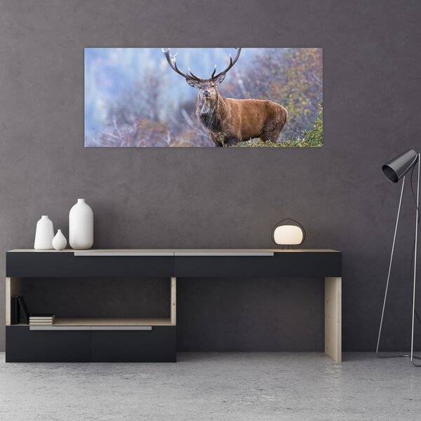Slika - Jelen u krajoliku (120x50 cm)