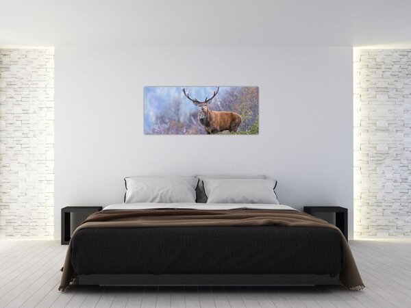 Slika - Jelen u krajoliku (120x50 cm)