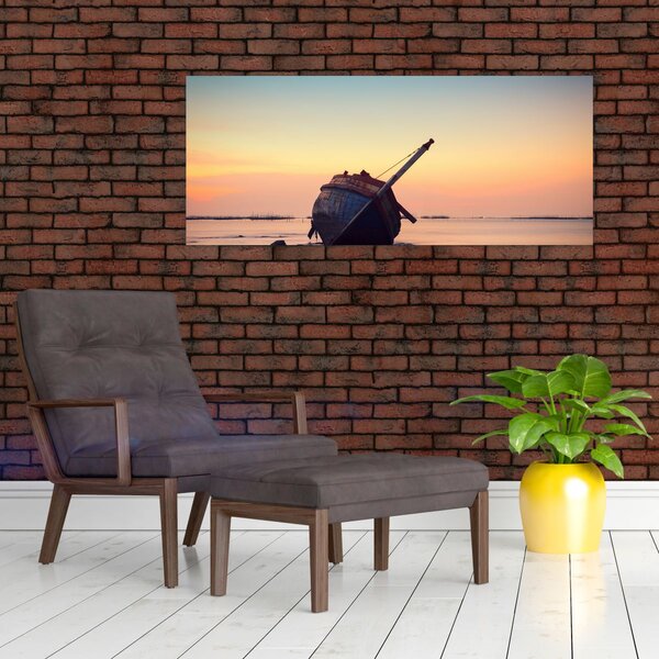Slika - Nasukani brod (120x50 cm)