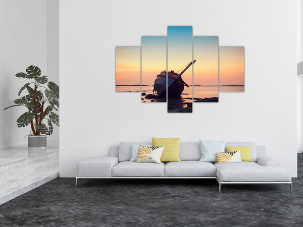 Slika - Nasukani brod (150x105 cm)