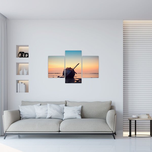 Slika - Nasukani brod (90x60 cm)