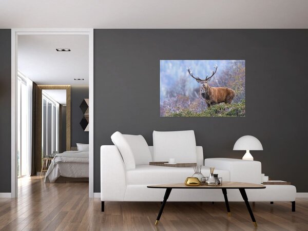 Slika - Jelen u krajoliku (90x60 cm)
