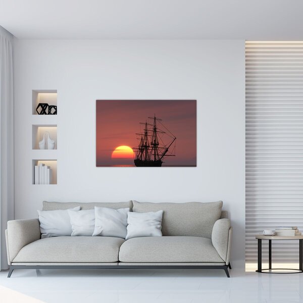 Slika - Srednjovjekovni brod (90x60 cm)