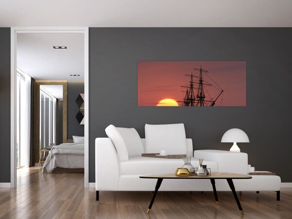 Slika - Srednjovjekovni brod (120x50 cm)