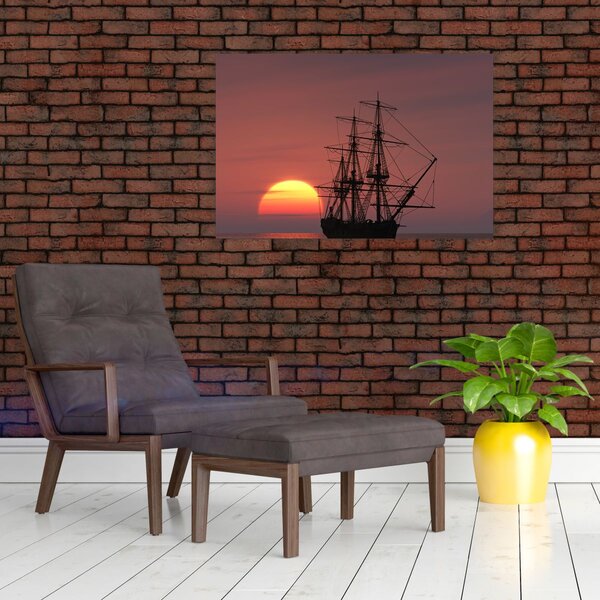 Slika - Srednjovjekovni brod (90x60 cm)