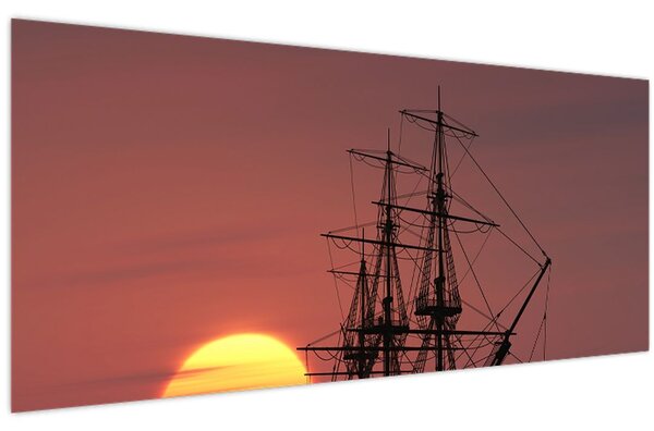 Slika - Srednjovjekovni brod (120x50 cm)