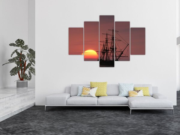 Slika - Srednjovjekovni brod (150x105 cm)