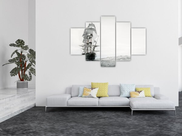 Slika - Brod koji plovi oceanom (150x105 cm)