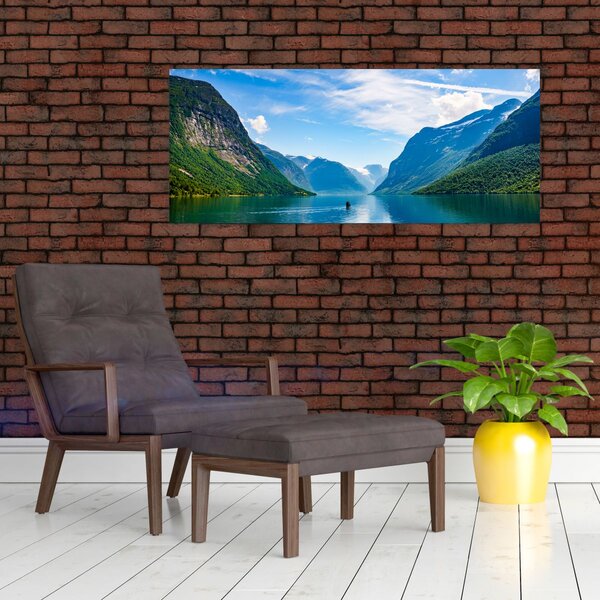 Slika - Jezero Lovatnet (120x50 cm)