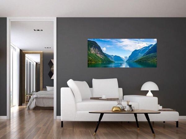 Slika - Jezero Lovatnet (120x50 cm)