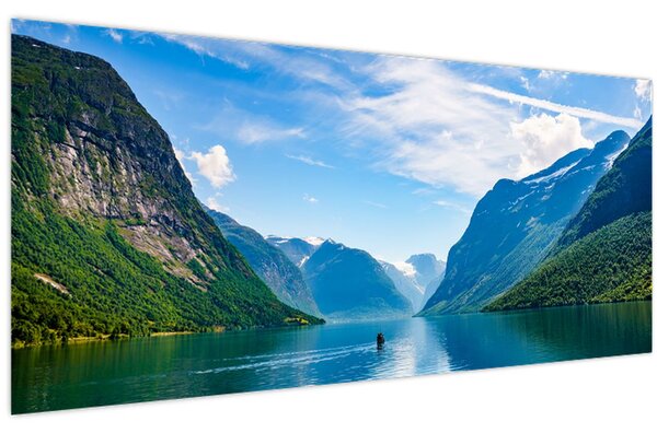 Slika - Jezero Lovatnet (120x50 cm)