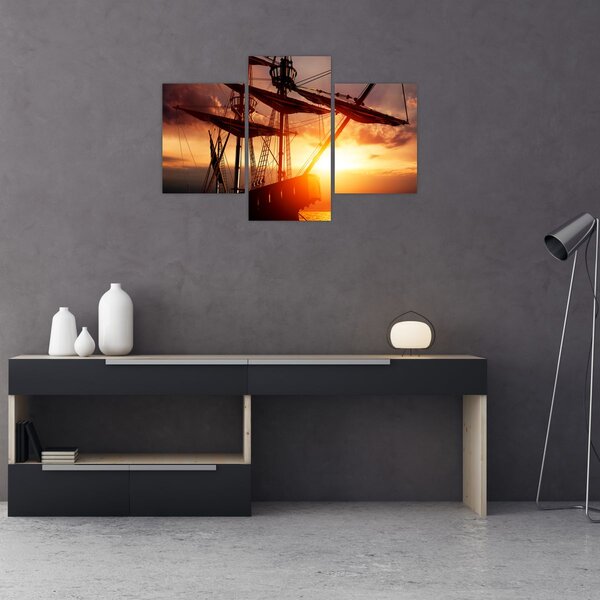 Slika - Drevni gusarski brod (90x60 cm)