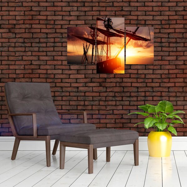 Slika - Drevni gusarski brod (90x60 cm)