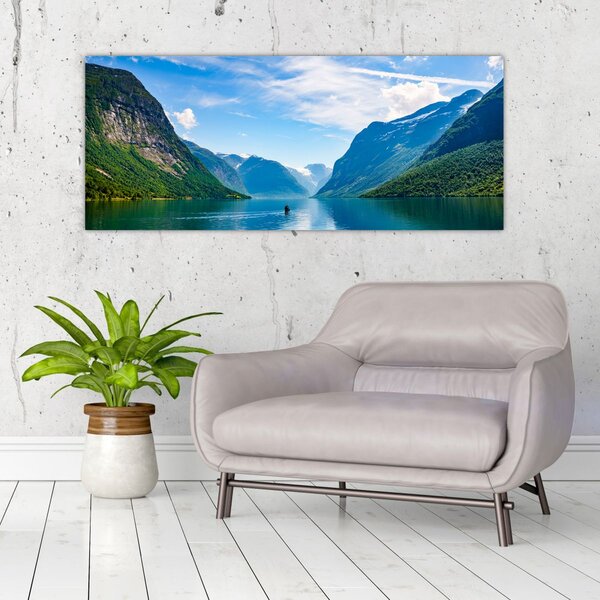 Slika - Jezero Lovatnet (120x50 cm)