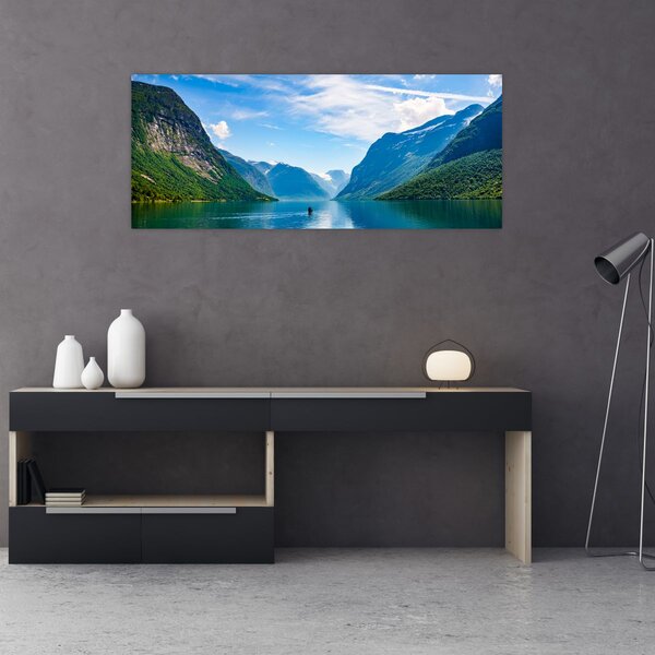 Slika - Jezero Lovatnet (120x50 cm)