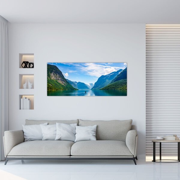 Slika - Jezero Lovatnet (120x50 cm)