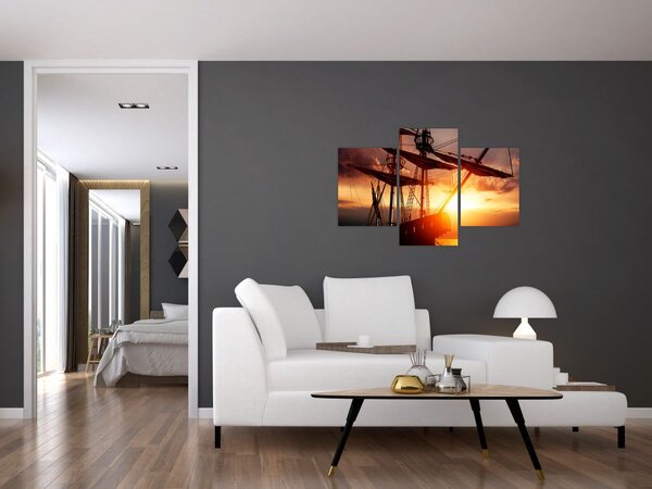 Slika - Drevni gusarski brod (90x60 cm)