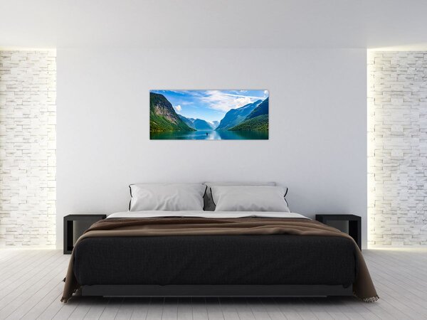 Slika - Jezero Lovatnet (120x50 cm)
