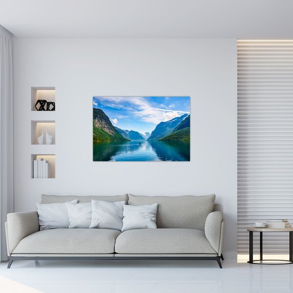Slika - Jezero Lovatnet (90x60 cm)
