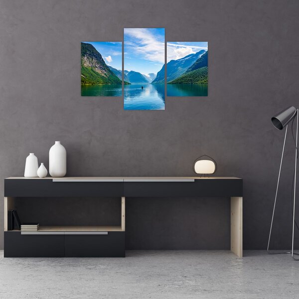 Slika - Jezero Lovatnet (90x60 cm)