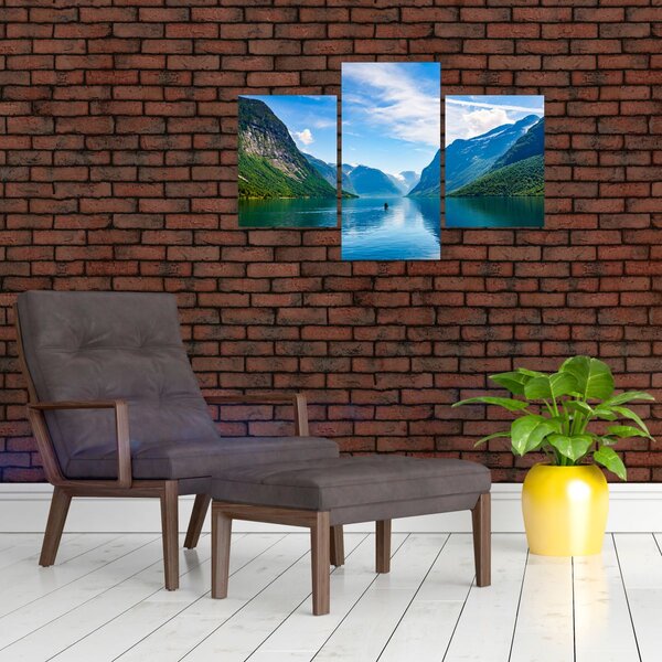 Slika - Jezero Lovatnet (90x60 cm)