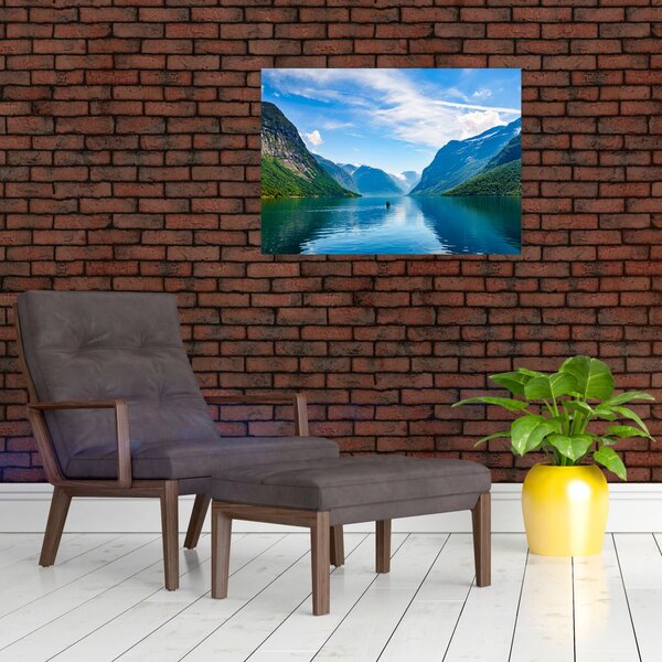 Slika - Jezero Lovatnet (70x50 cm)