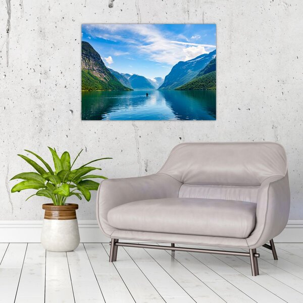Slika - Jezero Lovatnet (70x50 cm)