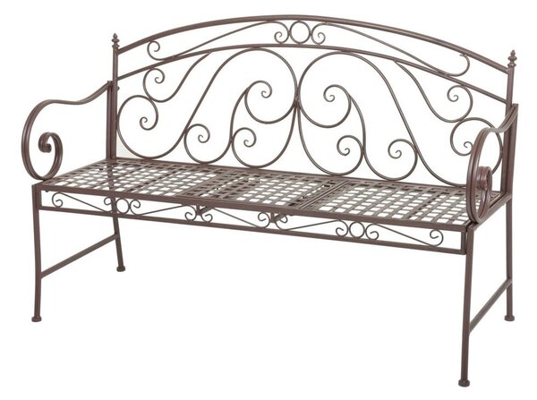 Smeđa metalna vrtna klupa Saket – Garden Pleasure