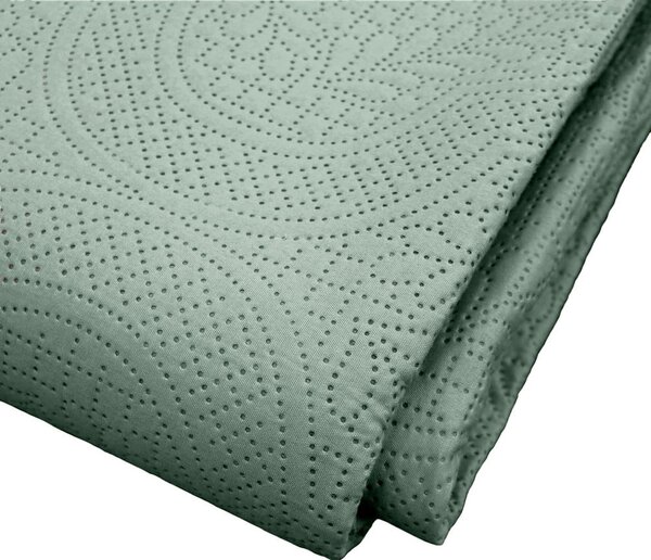 Zeleni set prekrivača i jastučnice od mikrovlakana 220x240 cm Romane – douceur d'intérieur