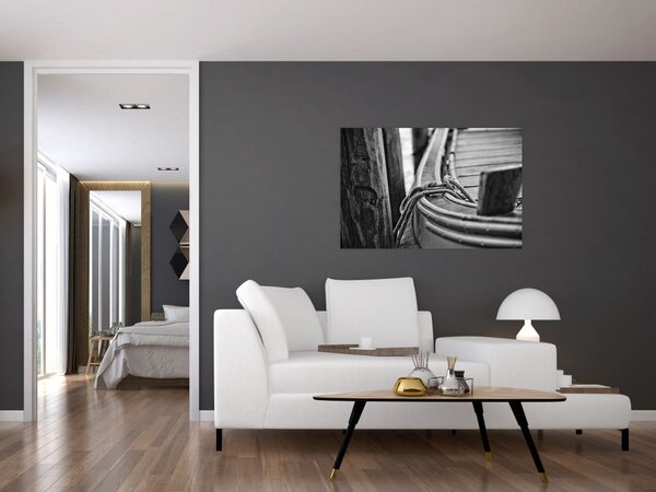 Slika - Privezani čamac (90x60 cm)